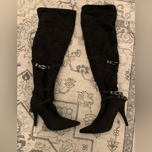 Chic Black Over-the-Knee Women's Boots